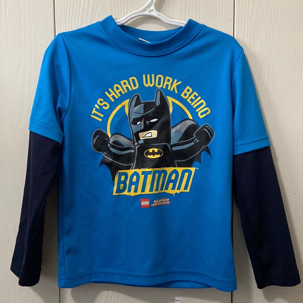 Lego DC Batman Long Sleeved Blue & Navy Tee